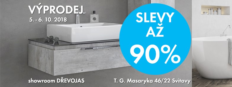 Výprodej koupelnového nábytku
